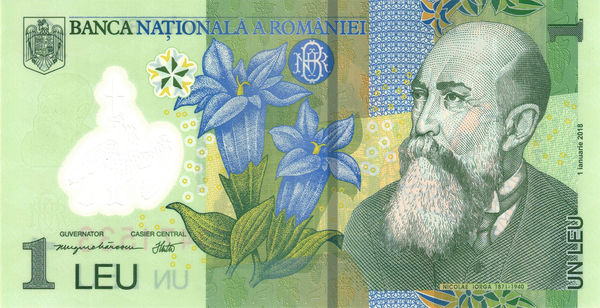 (887) ** PNew (PN117o) Romania - 1 Leu (2018 (2023))